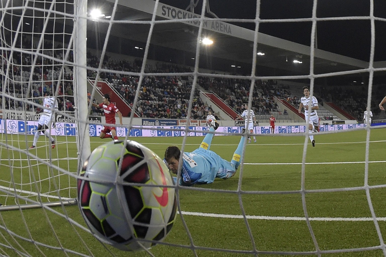 Dreimal musste Torhüter David Zibung hinter sich greifen, am Schluss unterlag sein FC Luzern knapp.