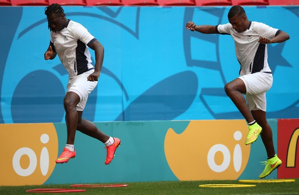 Frickson Erazo (rechts) und der Ex-FCB-Star Felipe Caicedo wollen hoch hinaus.