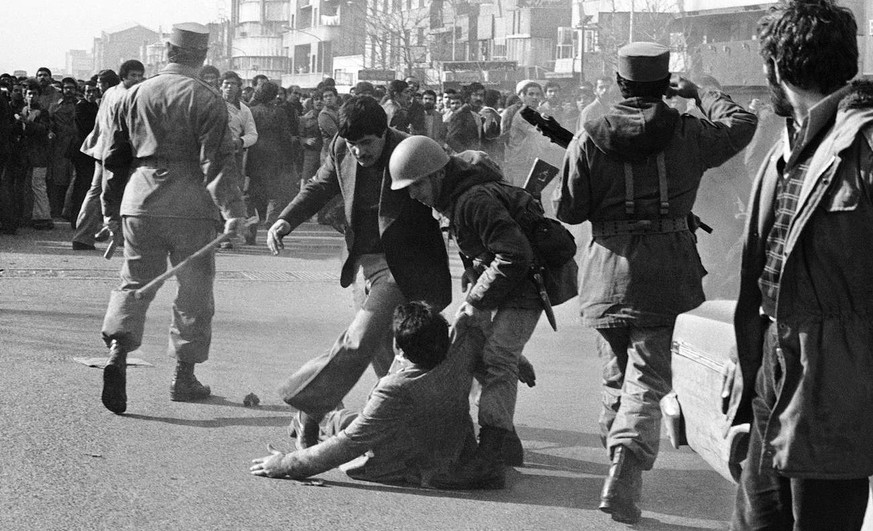 Kein Ende der Proteste: Demonstration in Teheran, Januar 1979.