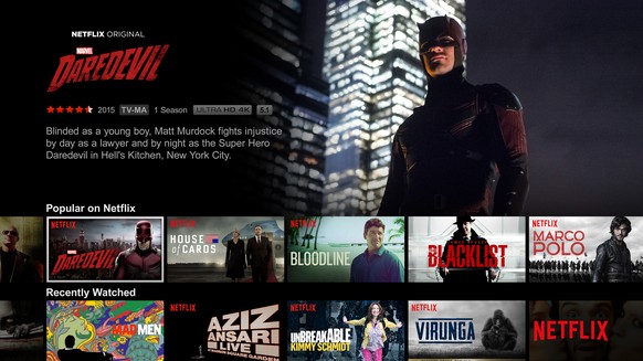 Netflix bietet diverse Filme und Serien in 4K an.&nbsp;