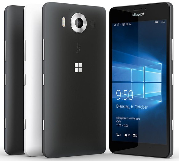 Lumia 950 mit Windows 10 Mobile.