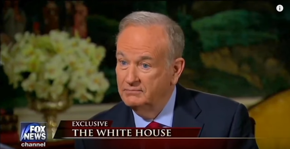 US-Journalist Bill O'Reilly während des Interviews mit Donald Trump.