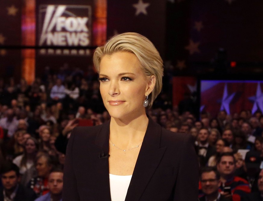 FILE - In this Jan. 28, 2016 photo, Moderator Megyn Kelly waits for the start of the Republican presidential primary debate in Des Moines, Iowa. On July 19, New York magazine reported that Kelly told  ...