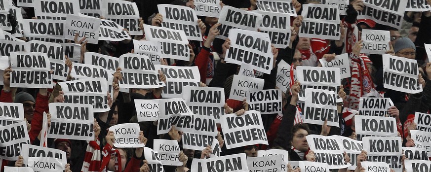 Die Fans des FC Bayern kommunizieren unmissverständlich.