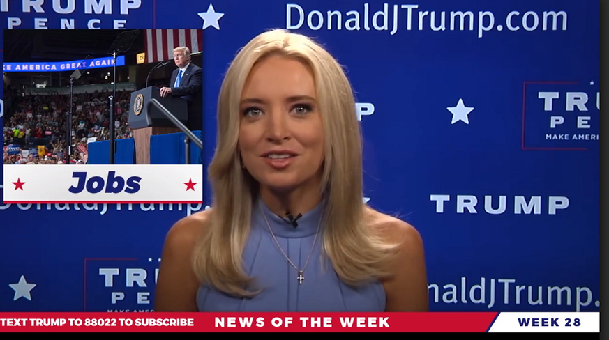 Von CNN zum Trump-TV: Moderatorin&nbsp;Kayleigh McEnan präsentiert die «Real News».