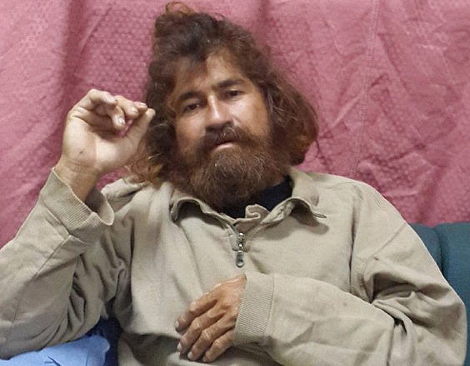 José Salvador Alvarenga kurz nach seiner Rettung.