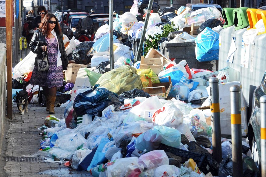 Müll in Neapel.