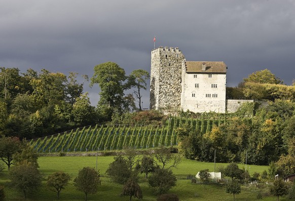 THEMENBILD ZU AARGAU JUBILAEUM 1415 --- Die Habsburg, Stammburg des gleichnamigen Adelsgeschlechts, bei Habsburg im Kanton Aargau, aufgenommen am 1. Oktober 2008. (KEYSTONE/Gaetan Bally)