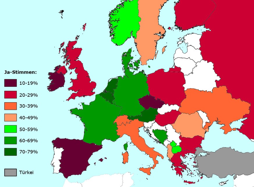 Auslandtürken in Europa, Teilnahme am Referendum, April 2017