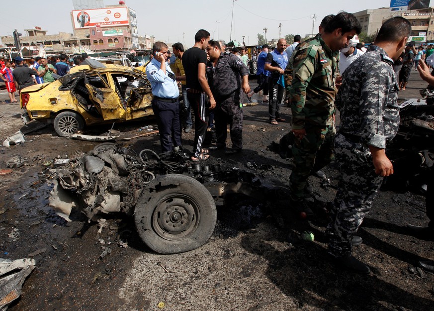 Tödlicher Marktplatz in Baghdad.