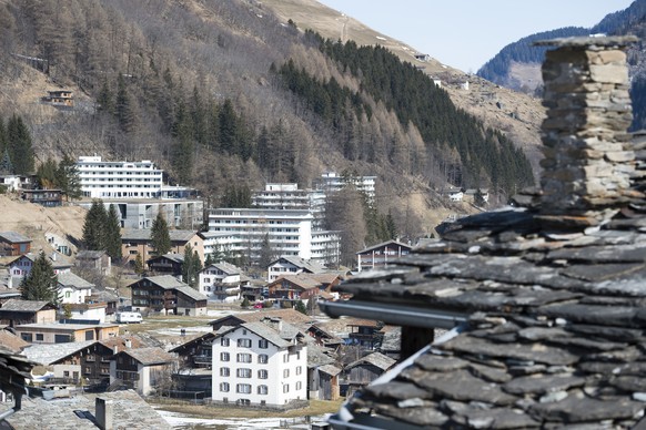 Blick auf die Therme Vals.