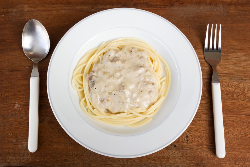 Gruusige Spaghetti-Sauce Schlabber wäh essen