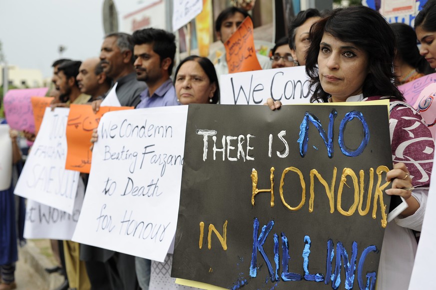 Protest gegen «Ehrenmorde» in Pakistan.&nbsp;