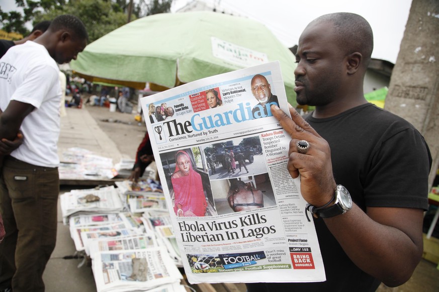 Schlagzeilen vom 26. Juli in der nigerianischen Millionenmetropole Lagos.