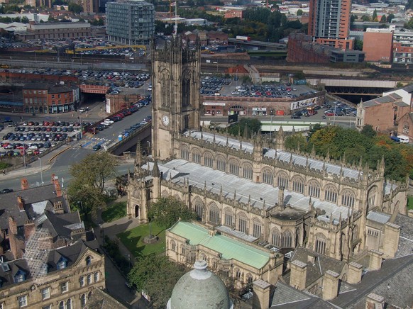 Hat zu wenig Bäume: Manchester.