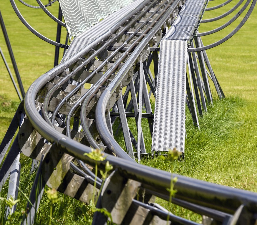 Rodelbahn in Jakobsbad AI am Sonntag, 7. August 2016. Ein Mann (44) ist am Samstag auf der Rodelbahn in Jakobsbad toedlich verunfallt. Er war aus noch ungeklaerten Gruenden aus dem Schlitten geschleud ...