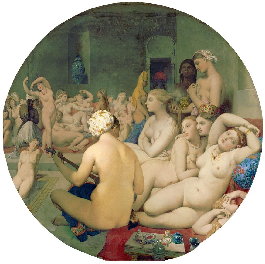 Jean Auguste Dominique Ingres, 1862, «Le bain turc».