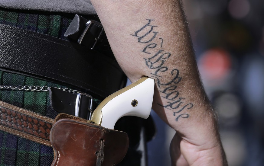 Ein Anhänger der Bewegung «Open Carry» in Texas.