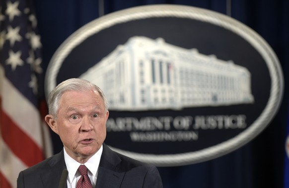 Attorney General Jeff Sessions makes a statement at the Justice Department in Washington, Tuesday, Sept. 5, 2017, on President Barack Obama&#039;s Deferred Action for Childhood Arrivals, or DACA progr ...