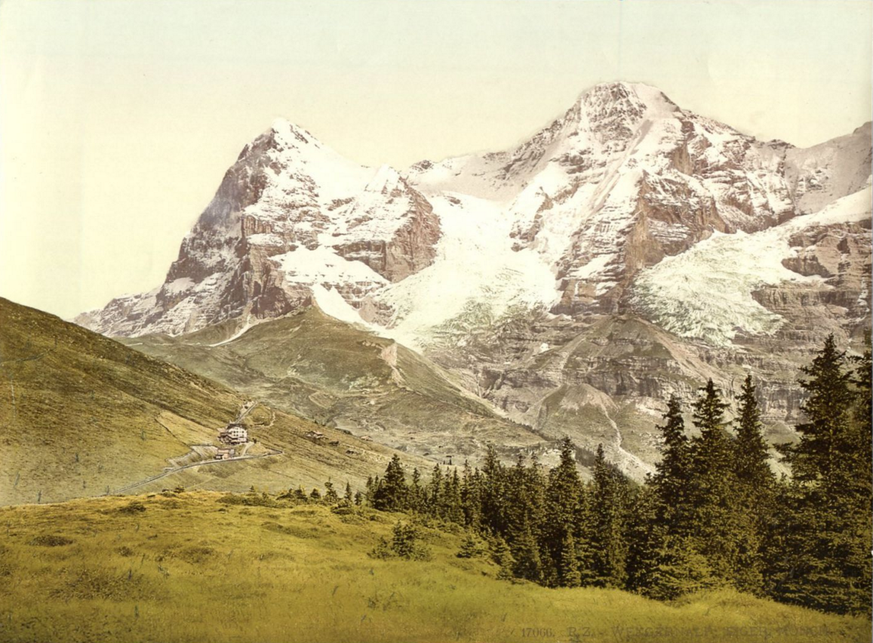 Eiger, Mönch (von der Wengernalp aus) ...