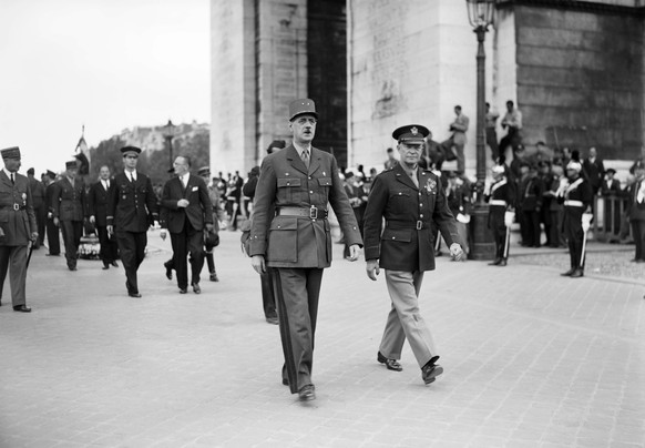 De Gaulle vor seiner Präsidentschaft als General.