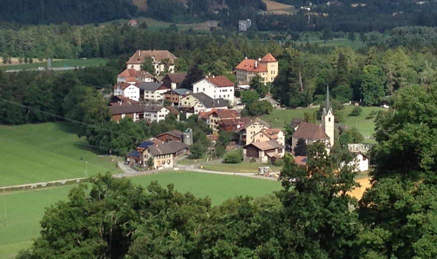 Der alte Stadtkern von Fürstenau. Etwas südlicher liegt die Fraktion Fürstenaubruck.