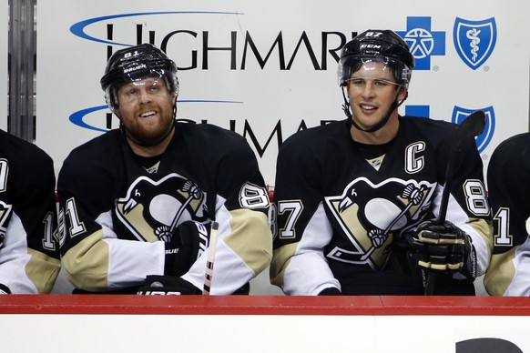 Neue Teamkollegen: Phil Kessel und Sidney Crosby.