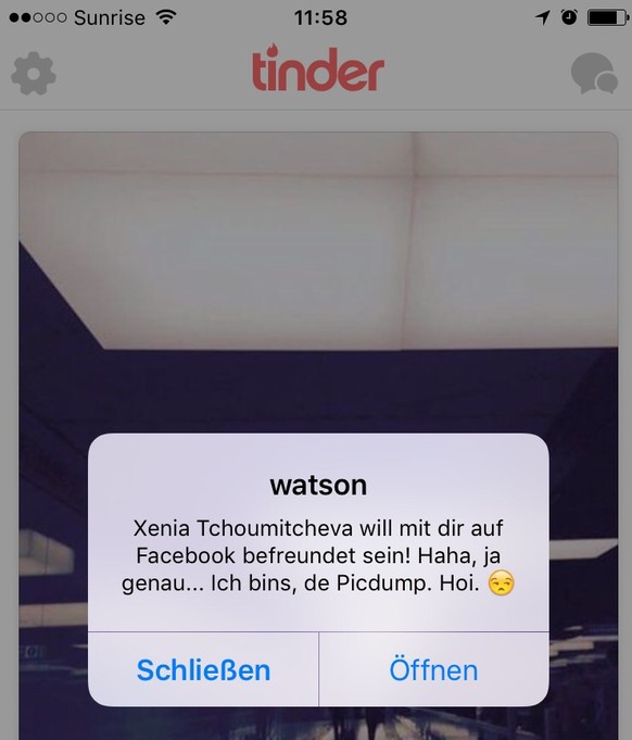 Das Internet in einem Bild erklärt: Willkommen zum PICDUMP
War grad auf Tinder, als der Push gekommen ist und hab mich schon gefreut, endlich wieder einen Match zu haben. Nüd gsi, hä. 🙄