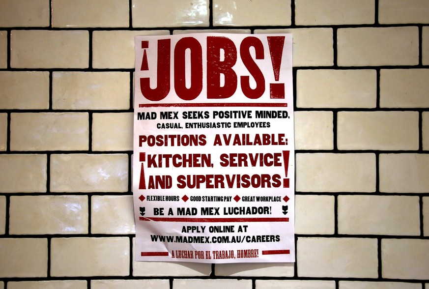 Nur wer positiv denkt, erhält einen Job in diesem australischen Restaurant.
