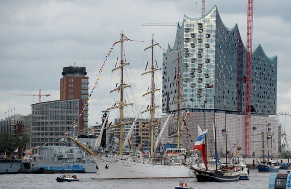 Die Elbphilharmonie beim Hamburger Hafen.