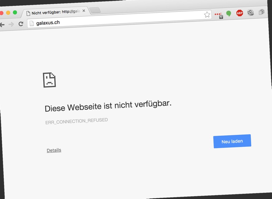 Schlecht fürs Geschäft: Die Website konnte während Tagen gar nicht oder nur zeitweise erreicht werden.