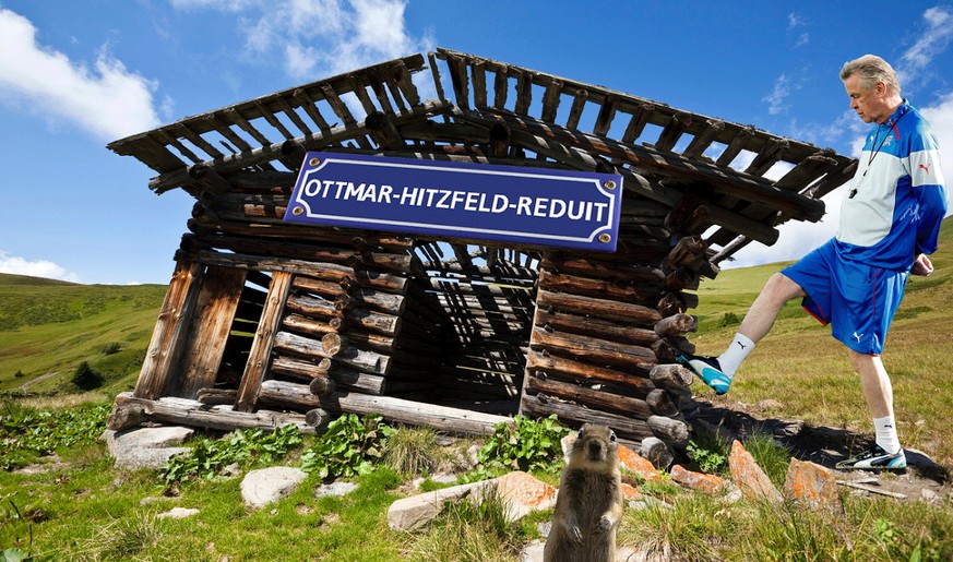 Im Reduit auf der Alp hat Ottmar Hitzfeld seine Ruhe.