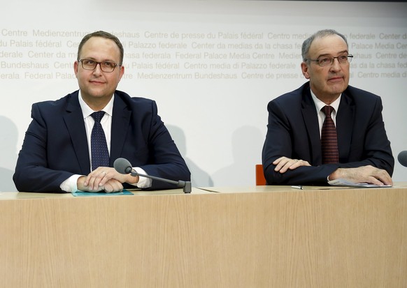 Norman Gobbi (l.) und Guy Parmelin: Wird einer der beiden zum lachenden Dritten?