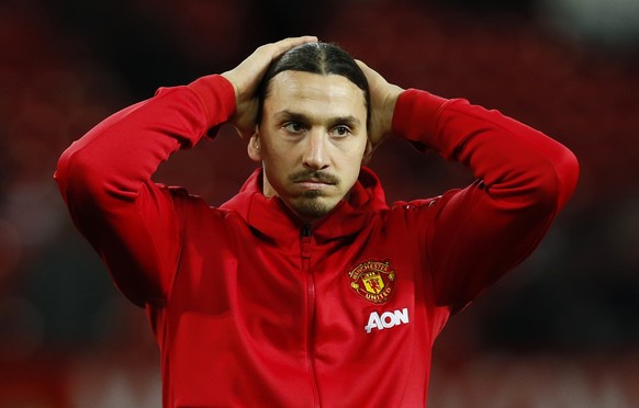 Britain Soccer Football - Manchester United v Hull City - Premier League - Old Trafford - 1/2/17 Manchester United&#039;s Zlatan Ibrahimovic during the warm up before the match Action Images via Reute ...