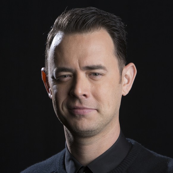 In this Sept. 18, 2015 photo, Colin Hanks poses for a portrait to promote his new comedy series, &quot;Life in Pieces,&quot; in New York. The series premieres Monday Sept. 21, on CBS. (Photo by Amy Su ...