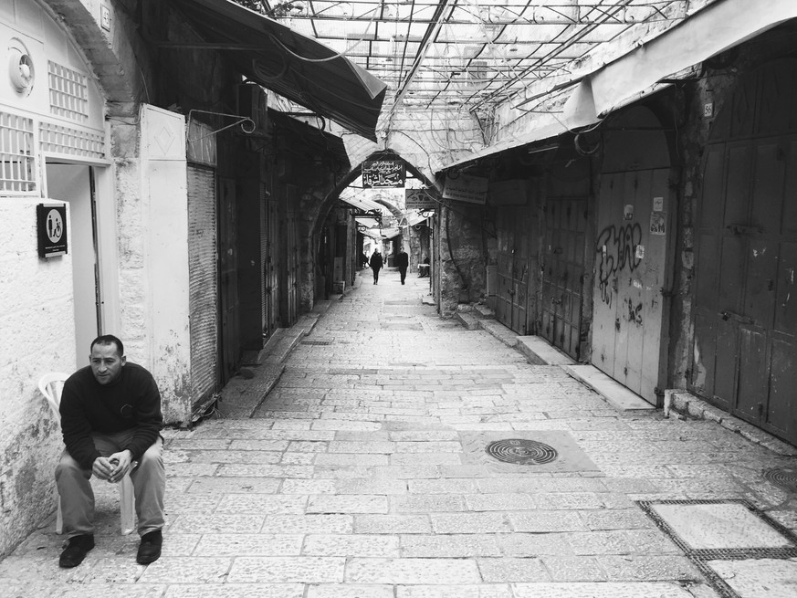 Viele Läden in Jerusalems Altstadt haben nicht geöffnet.