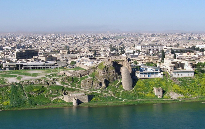 Blick ans Ostufer des Tigris in Mosul (2008).