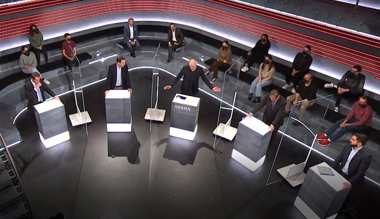 Sechs Präsidenten diskutierten am Freitag in der «Arena».