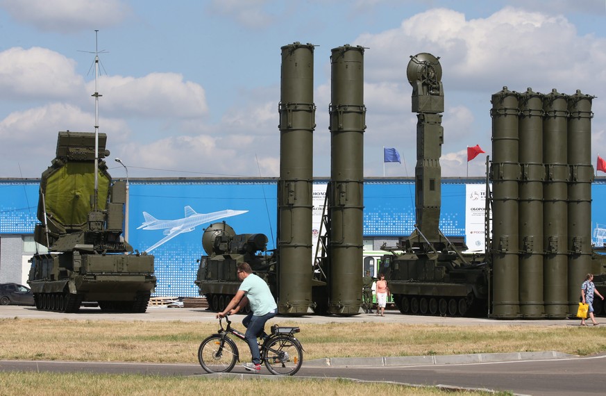 Teile des Flugabwehrsystems S-300 in Russland.