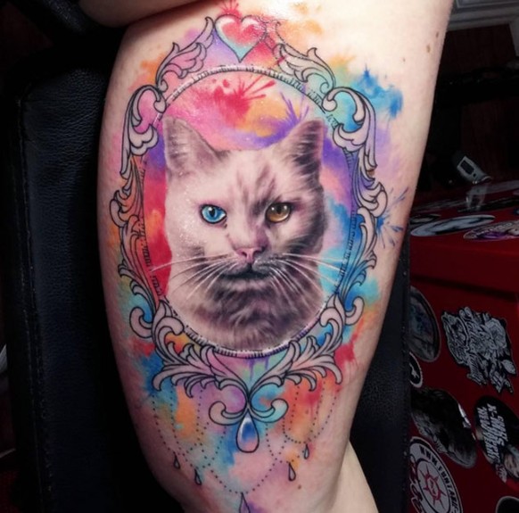 Katzen-Tattoo