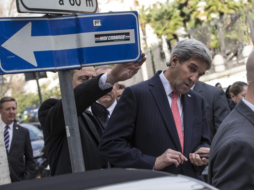 Gibt Russland eine Mitschuld am – vorläufigen – Scheitern der Syrien-Friedensgespräche: US-Aussenminister John Kerry.