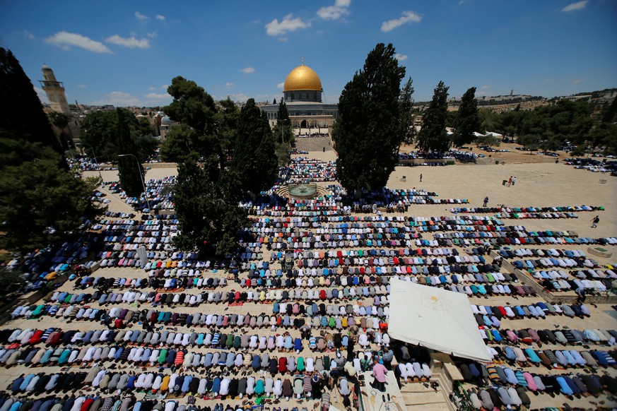 Blick auf den Felsendom in Jerusalem.