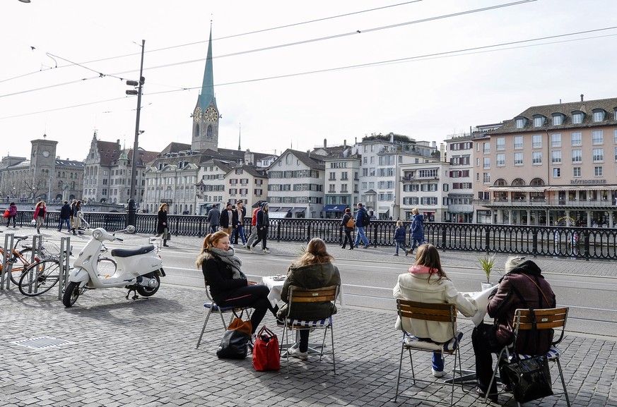 Frühlingshafte Temperaturen in Zürich.