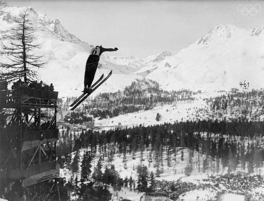 olympia st. moritz huber skispringen