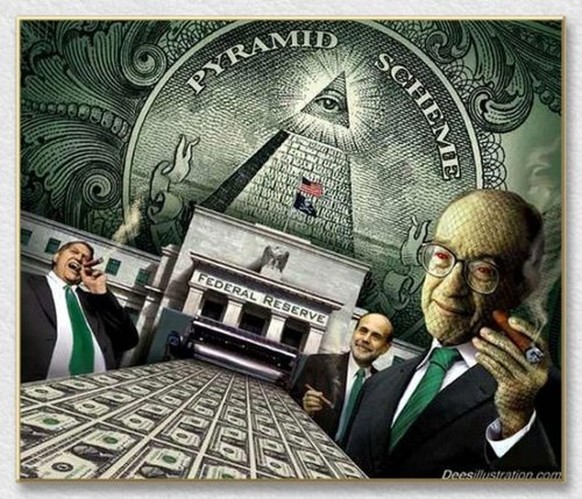 Die Gelddrucker von der Fed: Alan Greenspan und Ben Bernanke.