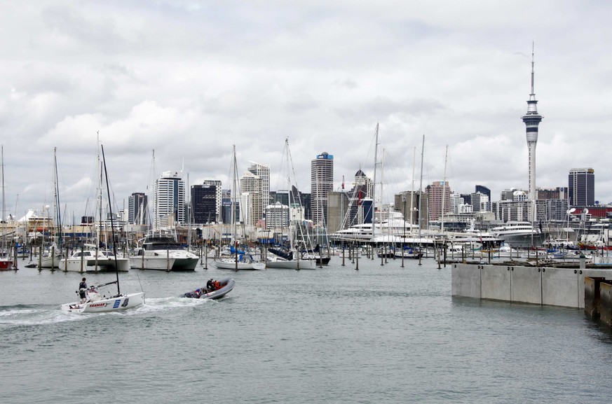 A view shows the city skyline from Westhaven in Auckland, in this October 23, 2011 file picture. New Zealand&#039;s robust economy is soaking up jobs at its fastest rate in more than five years even a ...