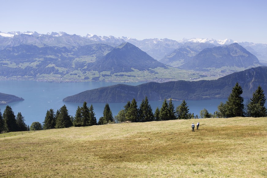 Bergbauern auf Rigi Kaltbad