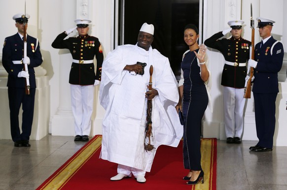 Yahya A.J.J. Jammeh an einem US-Afrikanischen Gipfeltreffen im August.