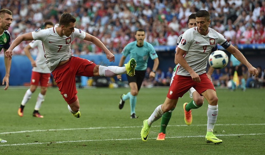 Arek Milik und Robert Lewandowski: In der Quali top, an der EM noch mit Ladehemmungen.