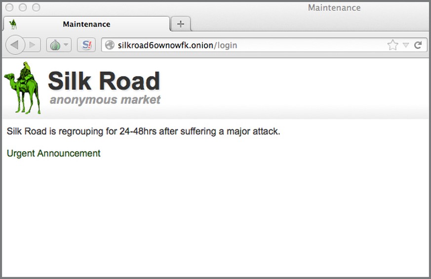 Der über das Tor-Netzwerk erreichbare Schwarzmarkt Silk Road ist attackiert worden.